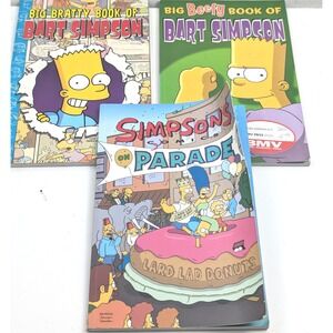The Simpsons Comics‎ Lot: Big Bratty, Beefy Book of Bart & Simpsons on Parade